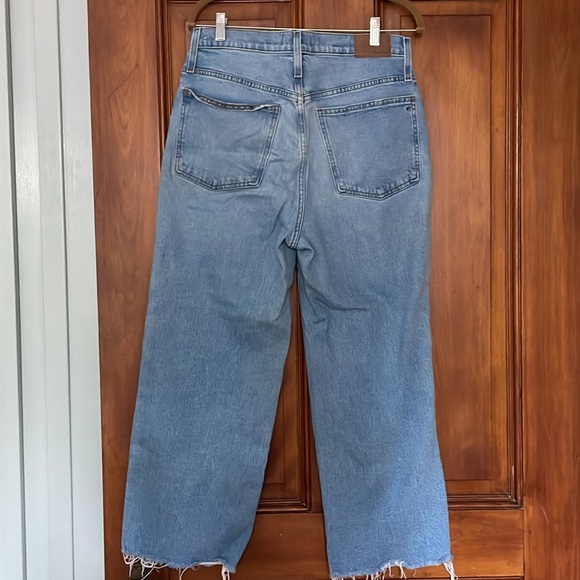 Madewell Perfect Vintage Wide Leg Distressed Crop Jeans - Picture 4 of 4